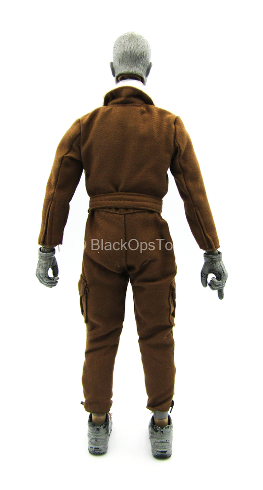 WWII - Pearl Harbor - Brown Jumpsuit w/Fur Like Collar