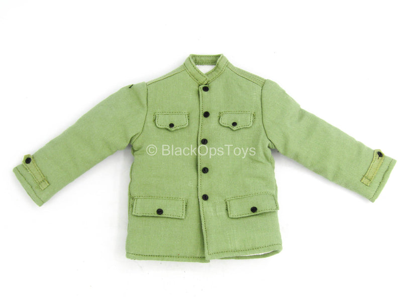 Load image into Gallery viewer, Brave In Triangle - Green Military Coat
