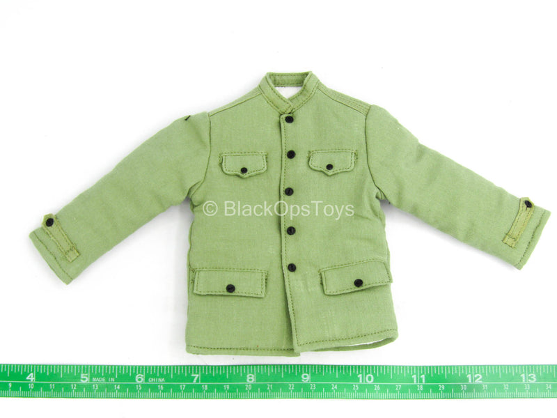 Load image into Gallery viewer, Brave In Triangle - Green Military Coat
