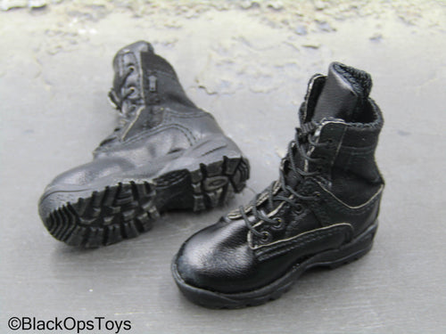 Military Police Of Russia - Black Combat Boots (Peg Type)