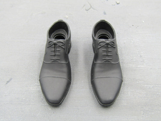 Agent John Smith Black Dress Shoes (Peg Type)