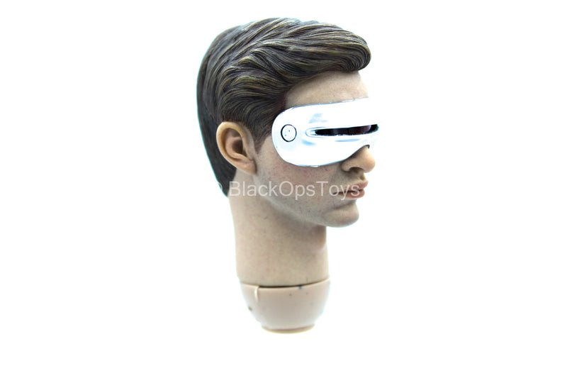 Load image into Gallery viewer, The Cyclopstech - Male Head Sculpt w/Light Up Visor
