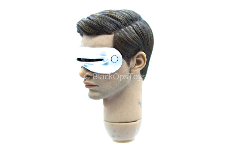 Load image into Gallery viewer, The Cyclopstech - Male Head Sculpt w/Light Up Visor
