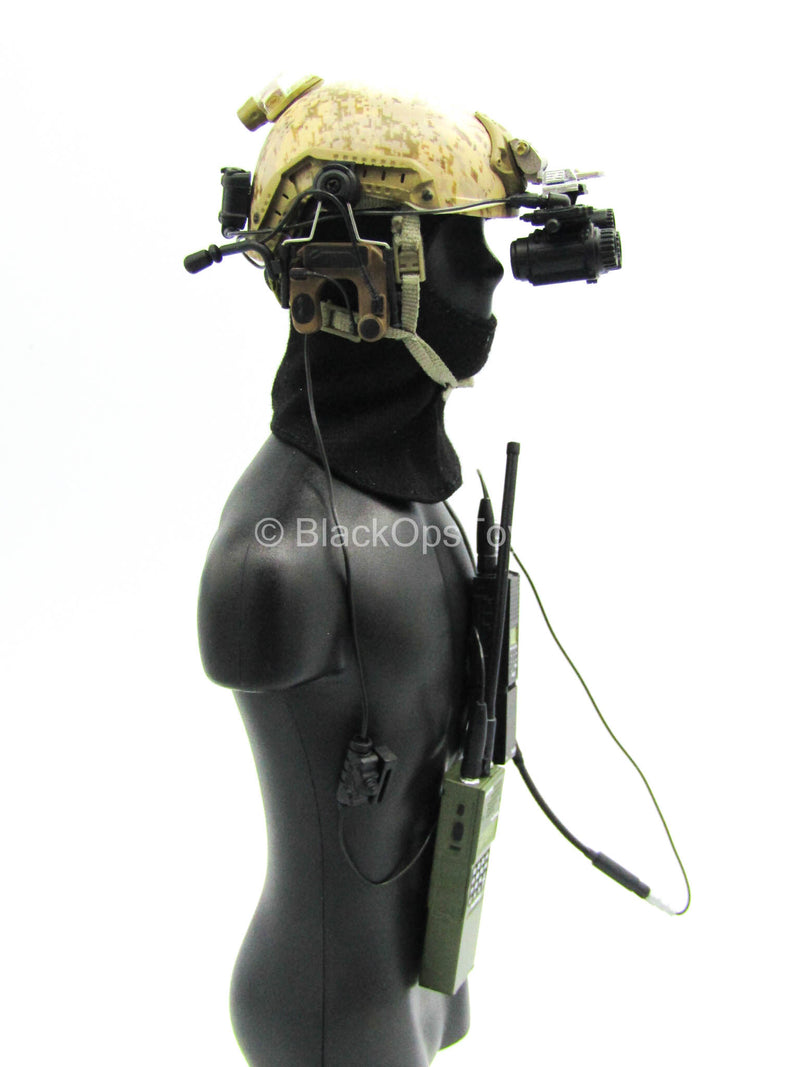Load image into Gallery viewer, SMU Part XIII Recce Element - AOR1 Helmet w/Balaclava &amp; Radio Set
