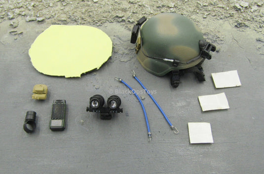 1st SFOD CAG - Camo Helmet and Night Vision Goggle Set