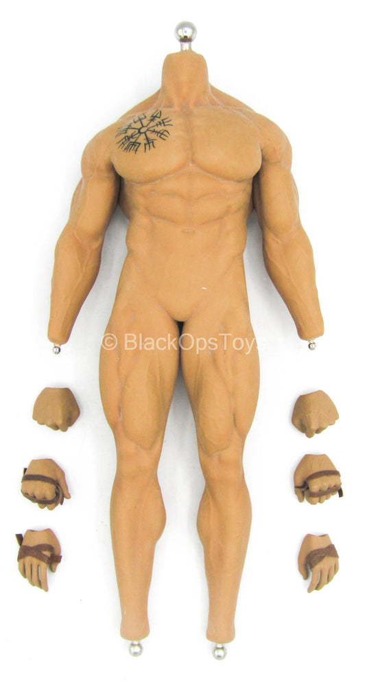1/6 Seamless Muscular Male Body Action Figure Doll 12 for Phicen