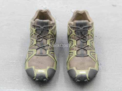 BOOT - Brown Combat Shoes (Peg Type)