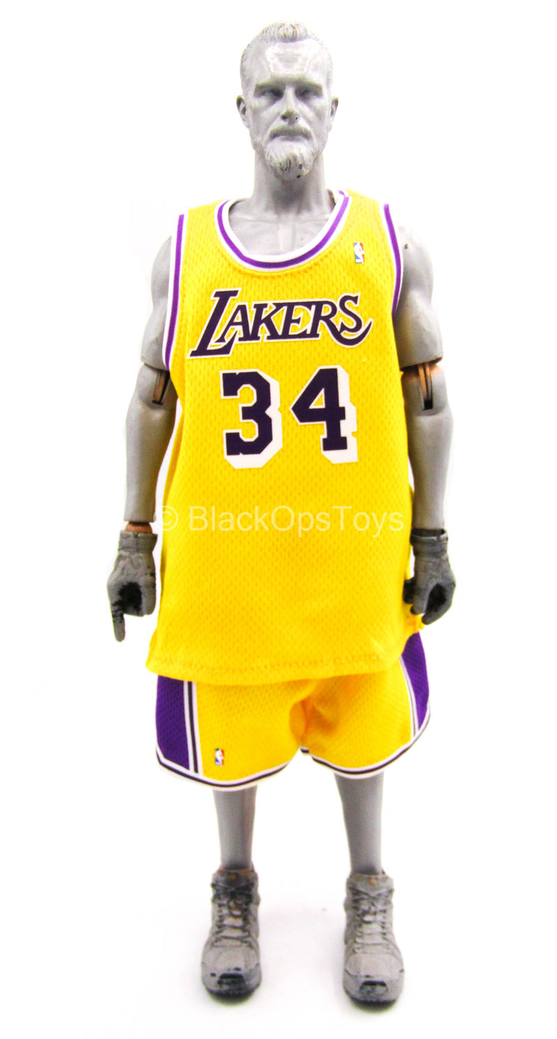 Load image into Gallery viewer, Los Angeles Lakers - Shaq - Large-Size Lakers Home Jersey
