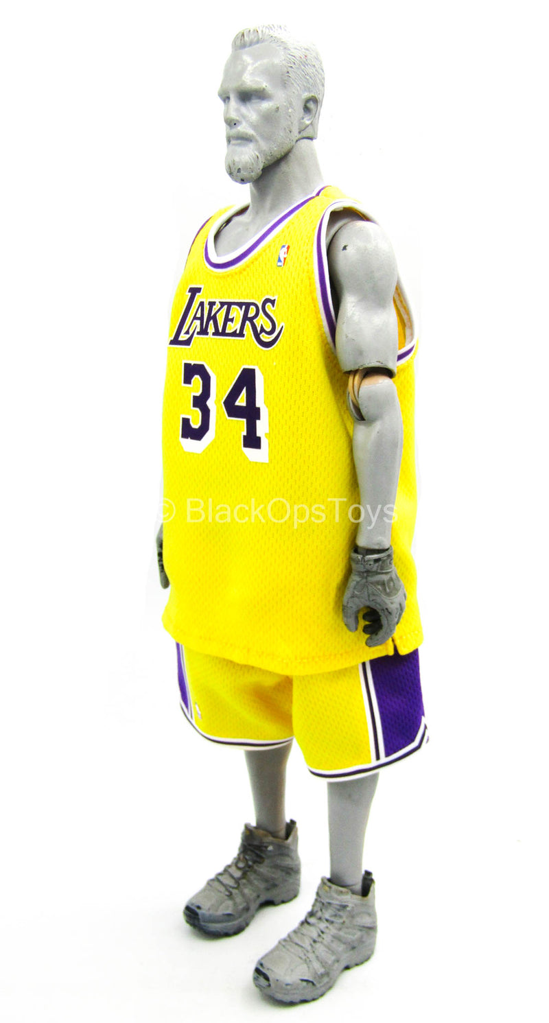 Load image into Gallery viewer, Los Angeles Lakers - Shaq - Large-Size Lakers Home Jersey
