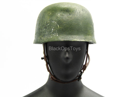 Weathered Green Helmet