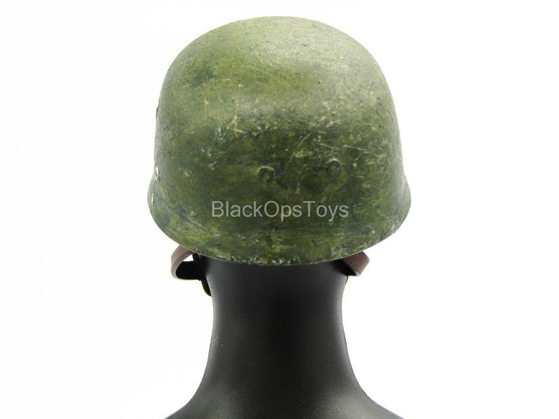 Load image into Gallery viewer, Weathered Green Helmet
