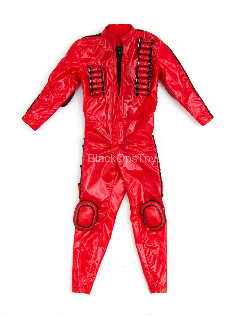 Load image into Gallery viewer, Super Kosei - Red Full Body Suit w/Hook &amp; Loop Pads
