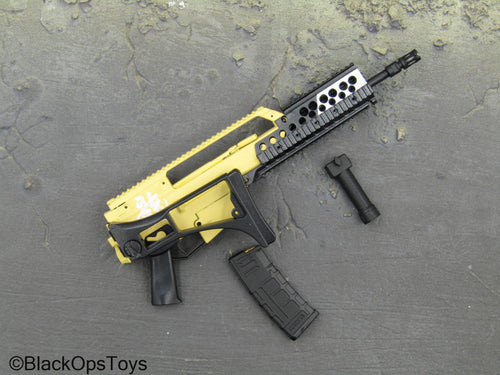 Zone Vigilante - Yellow & Black G36 Rifle w/Folding Stock