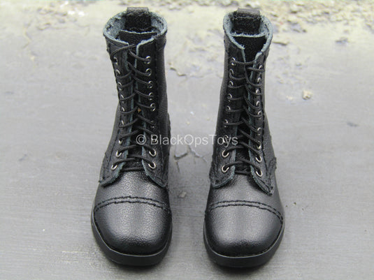 Russian USSR Spetsnaz - Black Leather Like Boots (Foot Type)