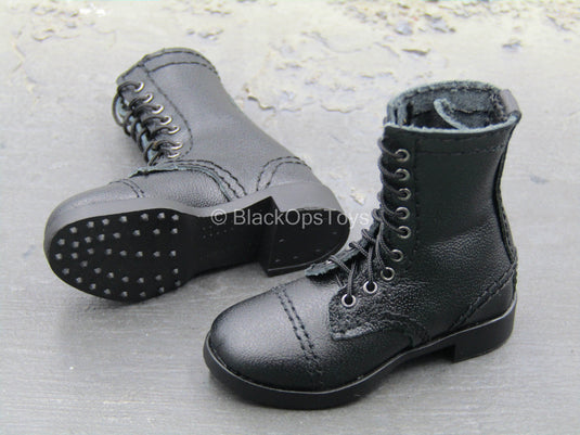 Russian USSR Spetsnaz - Black Leather Like Boots (Foot Type)