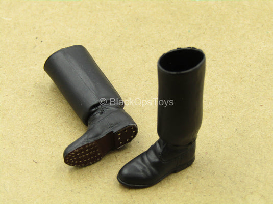 1/12 - WWII German - Black Boots (Peg Type)