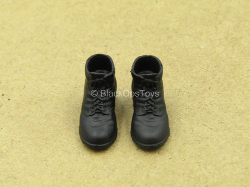 1/12 - WWII German - Black Shoes (Peg Type)