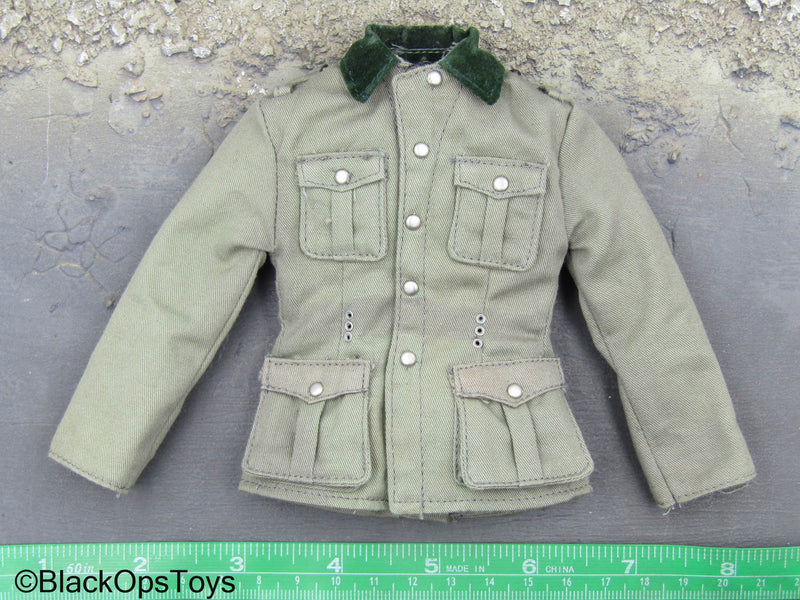 Load image into Gallery viewer, WWII - German Gebirgs Division - Green Combat Jacket
