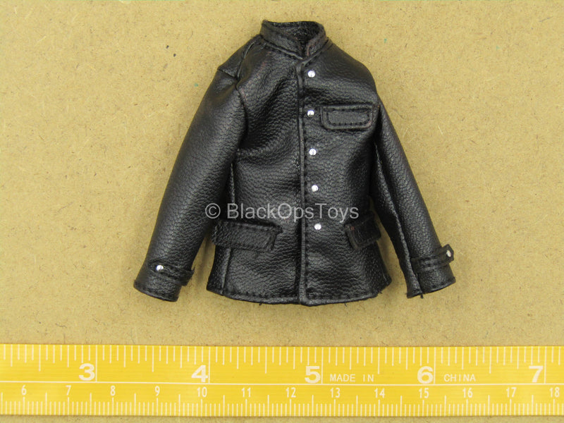 Load image into Gallery viewer, 1/12 - WWII German - Black Leather Like Jacket
