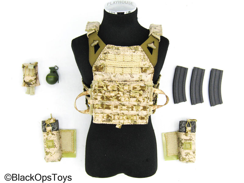 Load image into Gallery viewer, NSWDG Infiltration Team Ver. S - Camo MOLLE Vest Set
