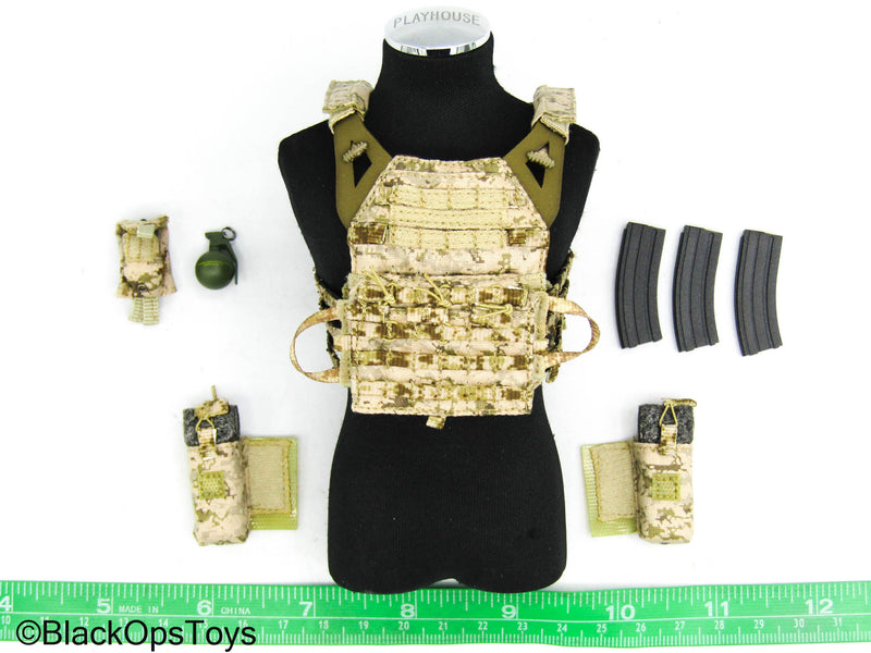 Load image into Gallery viewer, NSWDG Infiltration Team Ver. S - Camo MOLLE Vest Set
