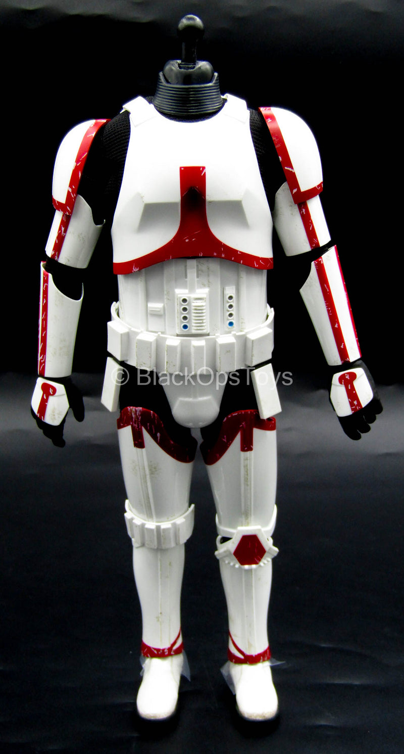 Load image into Gallery viewer, Star Wars - Incinerator Trooper - Male Body w/White &amp; Red Armor
