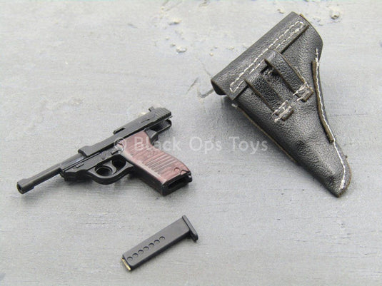 WWII - German WH Radio Operator - Walther P38 w/Holster