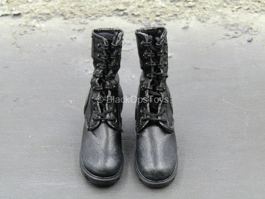 US Marine Gunnery Sergeant Crews - Black Combat Boots (Foot Type)