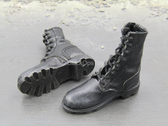 US Marine Gunnery Sergeant Crews - Black Combat Boots (Foot Type)