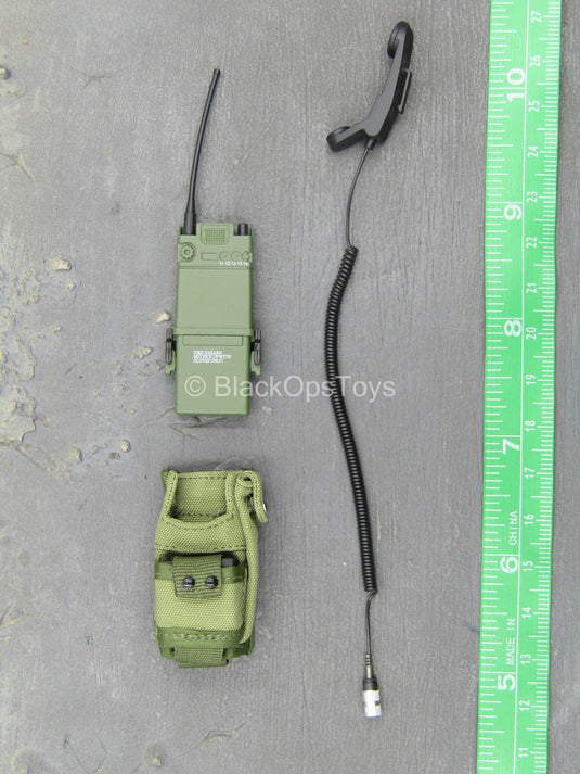 US Marine Gunnery Sergeant Crews - Green Radio w/Pouch