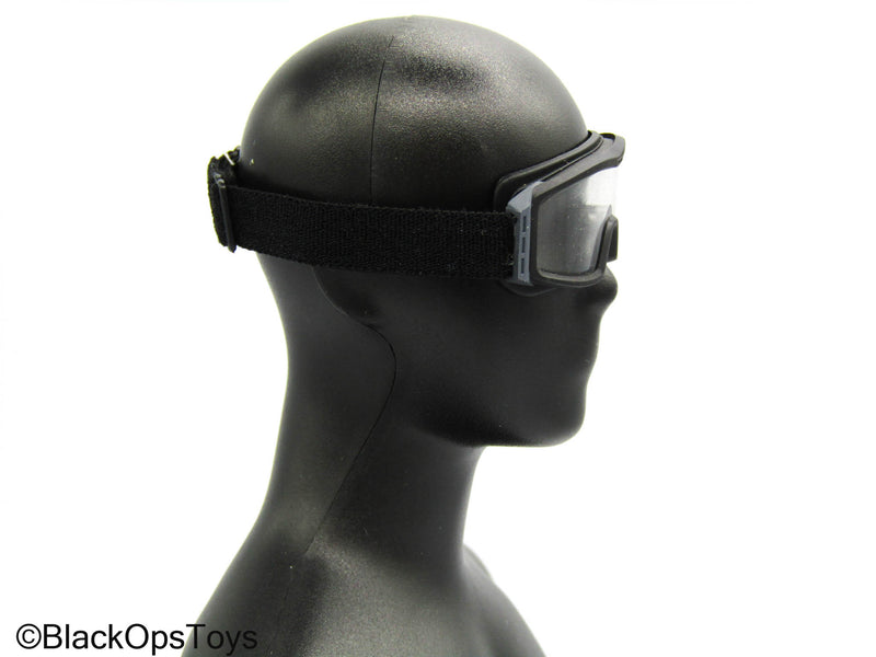 Load image into Gallery viewer, Chinese Police Force - Black Goggles w/Clear Lenses
