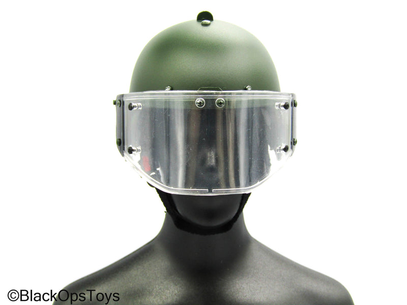 Load image into Gallery viewer, Spetsnaz MVD OSN Vityaz - Green Helmet w/Face Shield
