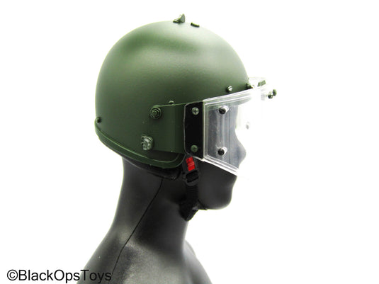 Spetsnaz MVD OSN Vityaz - Green Helmet w/Face Shield