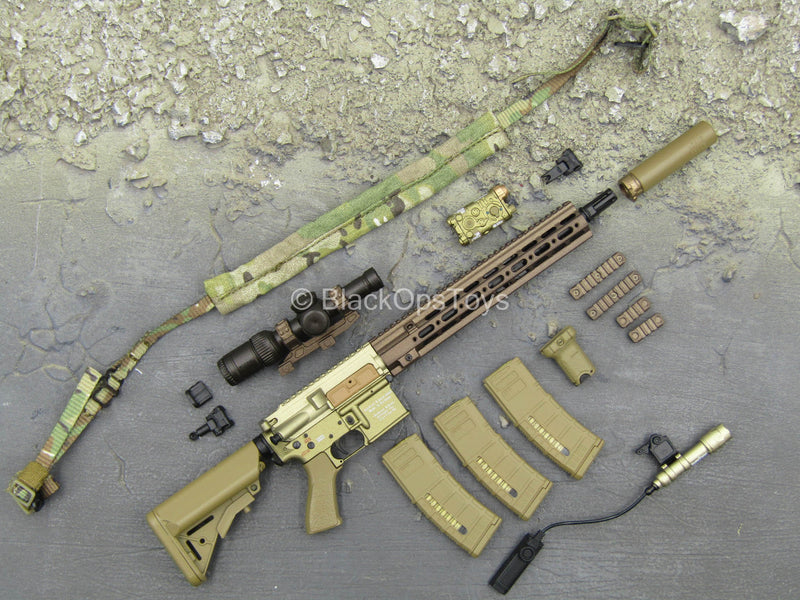 Load image into Gallery viewer, SMU Tier 1 Op. Part XI - Bronze 5.56 Assault Rifle w/Attachments
