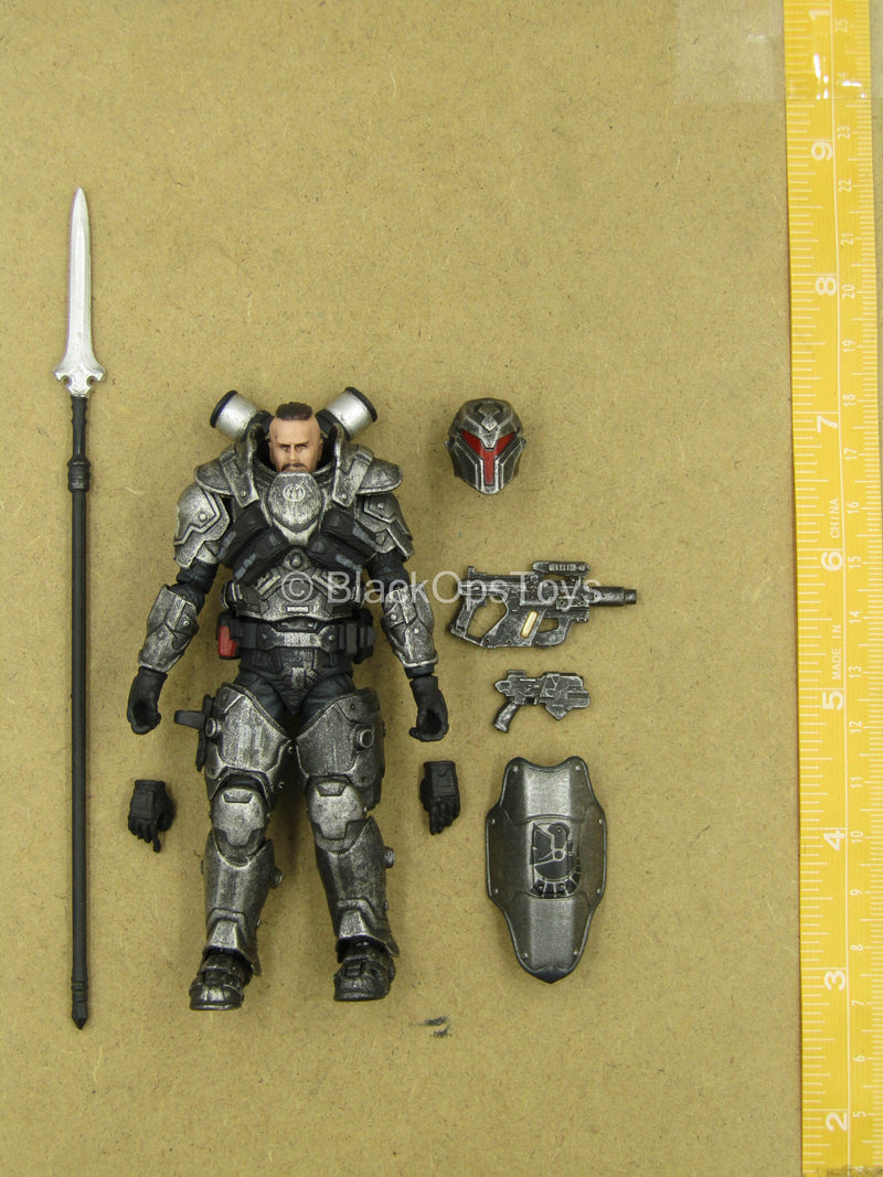 Load image into Gallery viewer, 1/18 - 1st Legion Steel Spear - Male Armored Body w/Weapon Set
