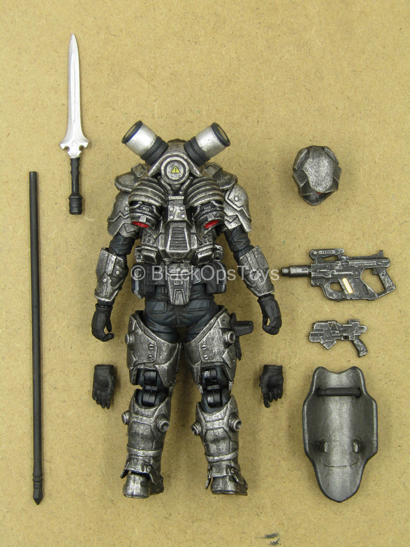 Load image into Gallery viewer, 1/18 - 1st Legion Steel Spear - Male Armored Body w/Weapon Set
