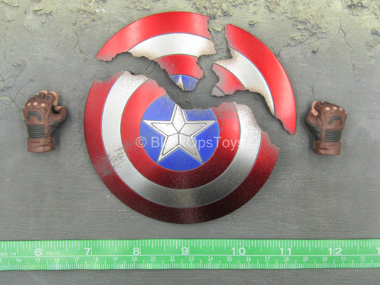 Endgame - Captain America - Broken Shield w/Hand Set