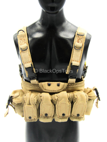 Modern Battlefield Ghost - Tan Chest Rig w/Magazines