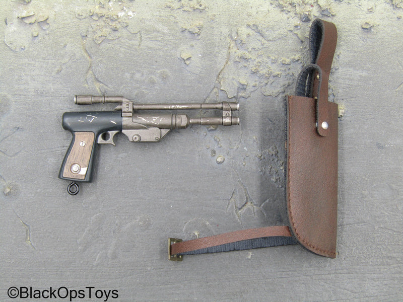 Load image into Gallery viewer, Mandalorian Custom - Blaster Pistol w/Brown Holster
