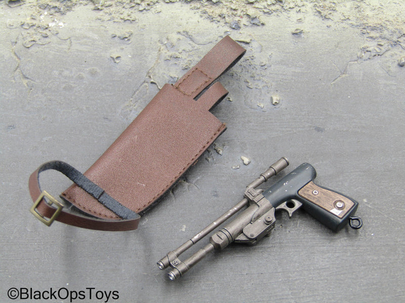 Load image into Gallery viewer, Mandalorian Custom - Blaster Pistol w/Brown Holster
