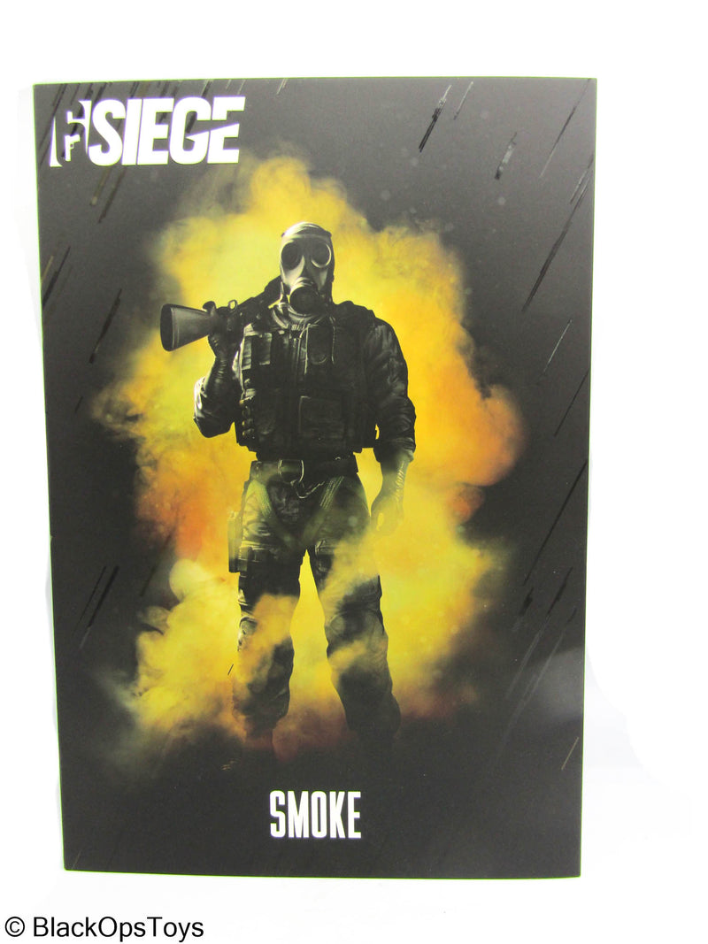 Load image into Gallery viewer, Rainbow Six Siege - Smoke - Black Combat Vest w/Gas Mask &amp; Magnetic Pouches
