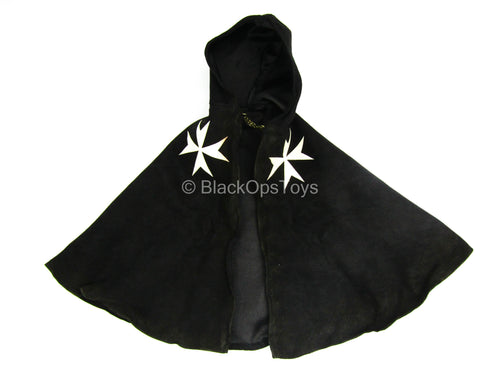 St Johns Knights - Black Wired Hooded Cloak