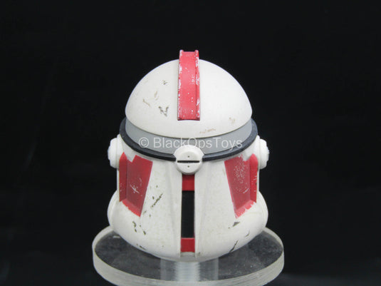 Star Wars - Coruscant Guard - White & Red Weathered Helmet