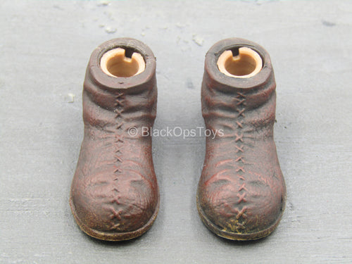 Dragonborn Warrior - Brown Medieval Shoes (Peg Type)