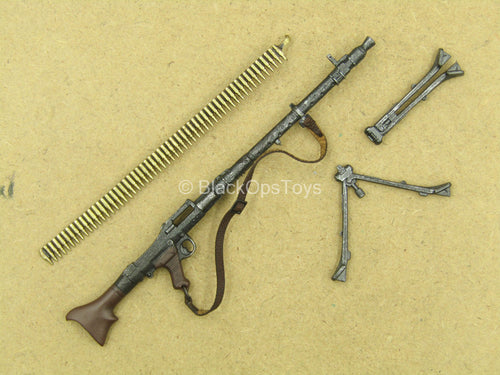 1/12 - WWII Bean-Gelo - Kahn - Metal Gun w/Metal Bullet Belt & Bipod