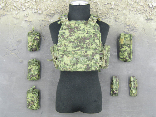 Navy Seal - AOR2 Combat Vest w/Pouch Set