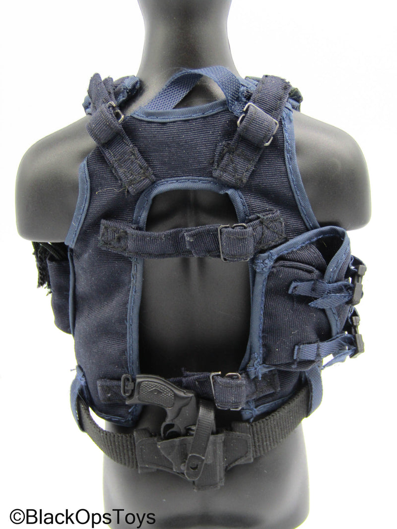 Load image into Gallery viewer, Medicom - Blue &amp; Black Vest w/Revolver
