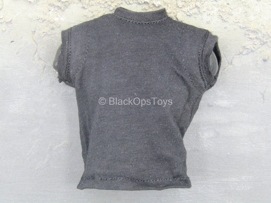 SHIRT -Black Sleeveless Shirt