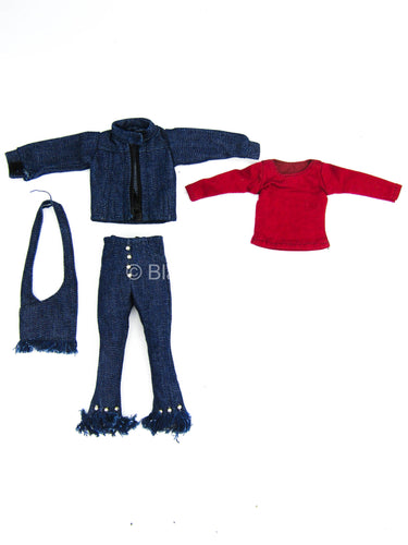 Female Denim Uniform Set