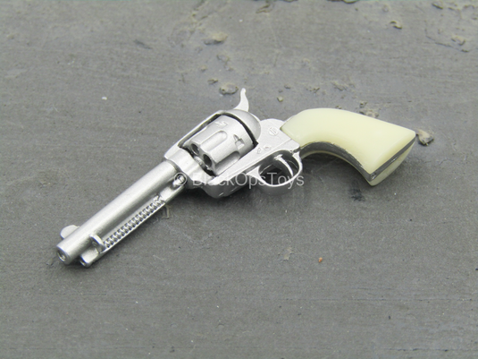 Western Set - Silver Colt .45 Peacemaker w/Bone Grip